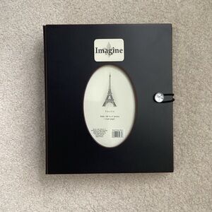 Black Photo Album with Oval Cover Window